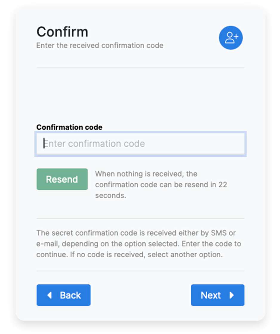 Enter the code